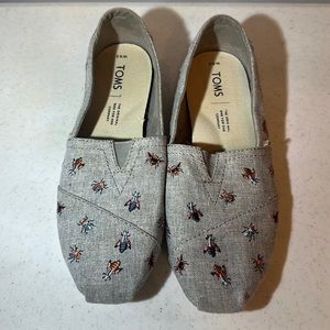 TOMS embroidered with cute little bugs